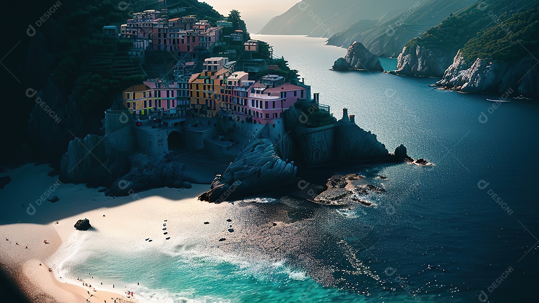 Imagem realista Cinque Terre Itália