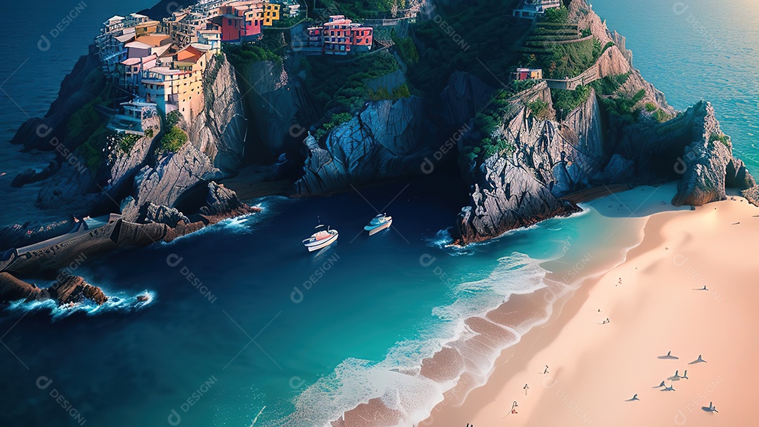 Imagem realista Cinque Terre Itália
