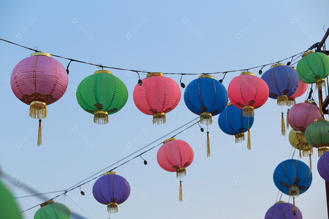 Lanternas chinesas, ano novo chinês.