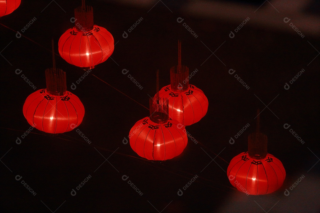 Lanternas chinesas, ano novo chinês.