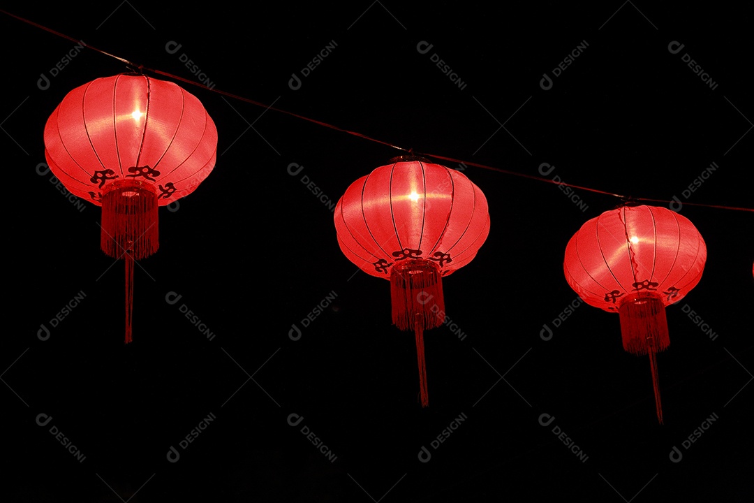 Lanternas chinesas, ano novo chinês.