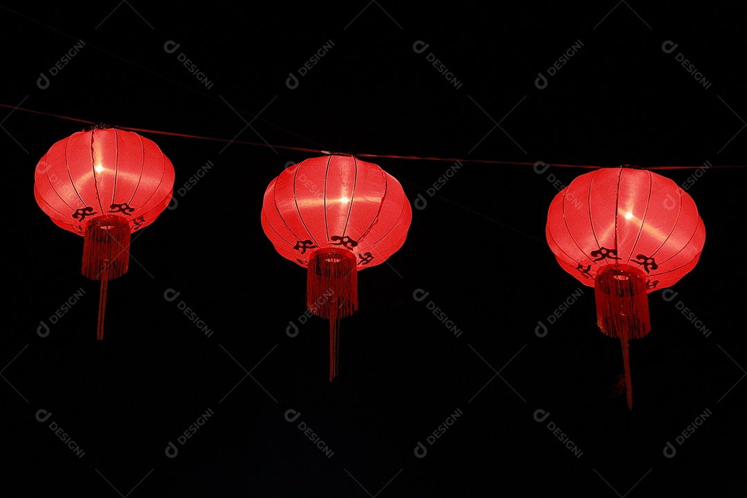 Lanternas chinesas, ano novo chinês.