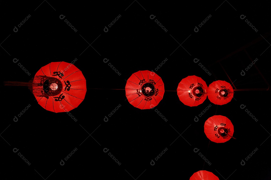 Lanternas chinesas, ano novo chinês.