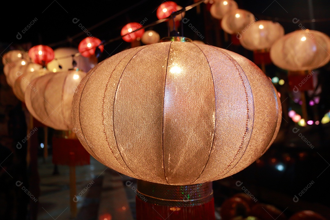 Lanternas chinesas, ano novo chinês.