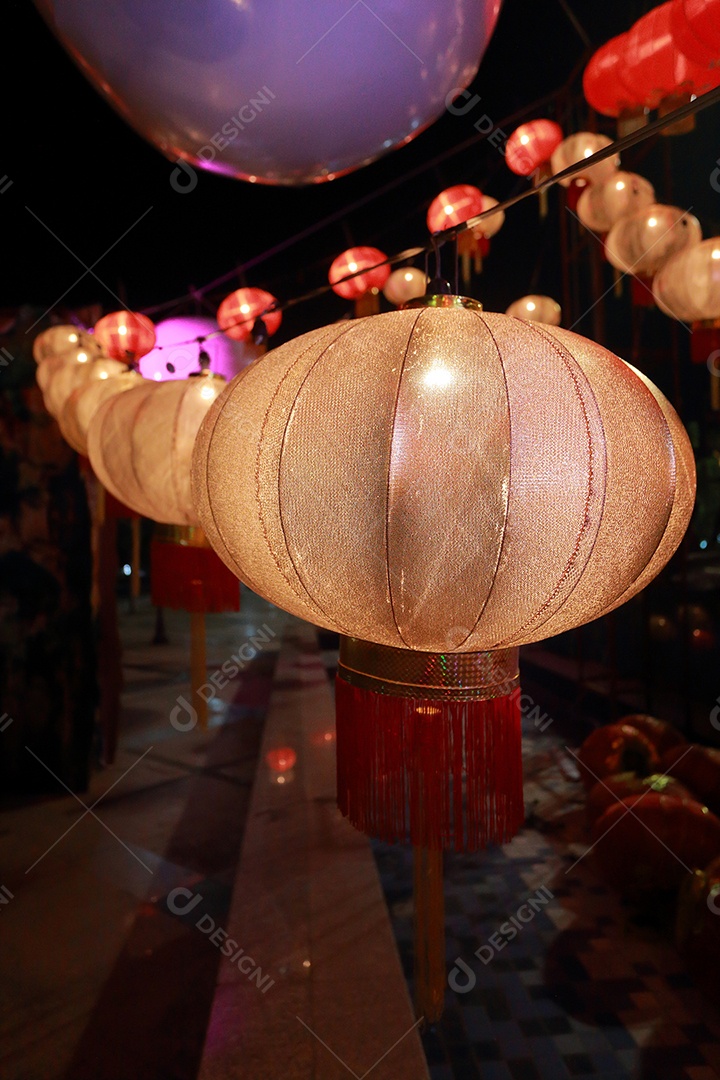 Lanternas chinesas, ano novo chinês.