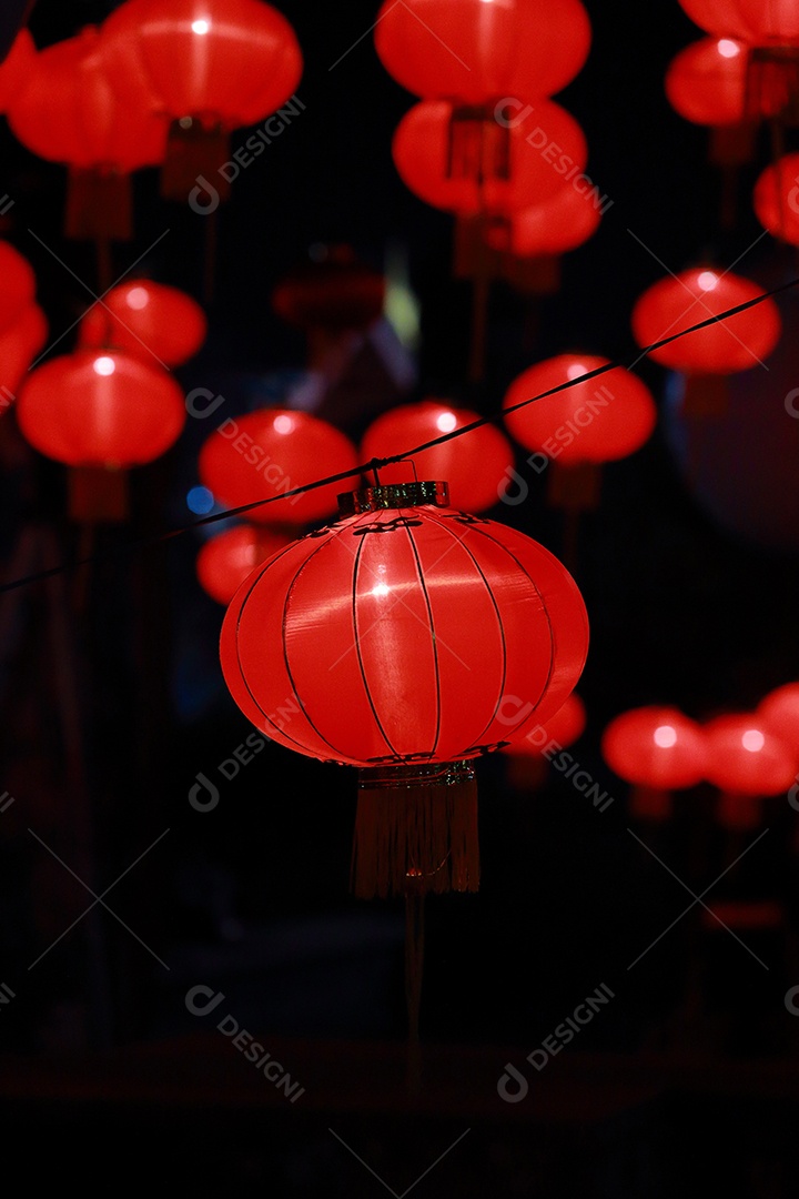 Lanternas chinesas, ano novo chinês.