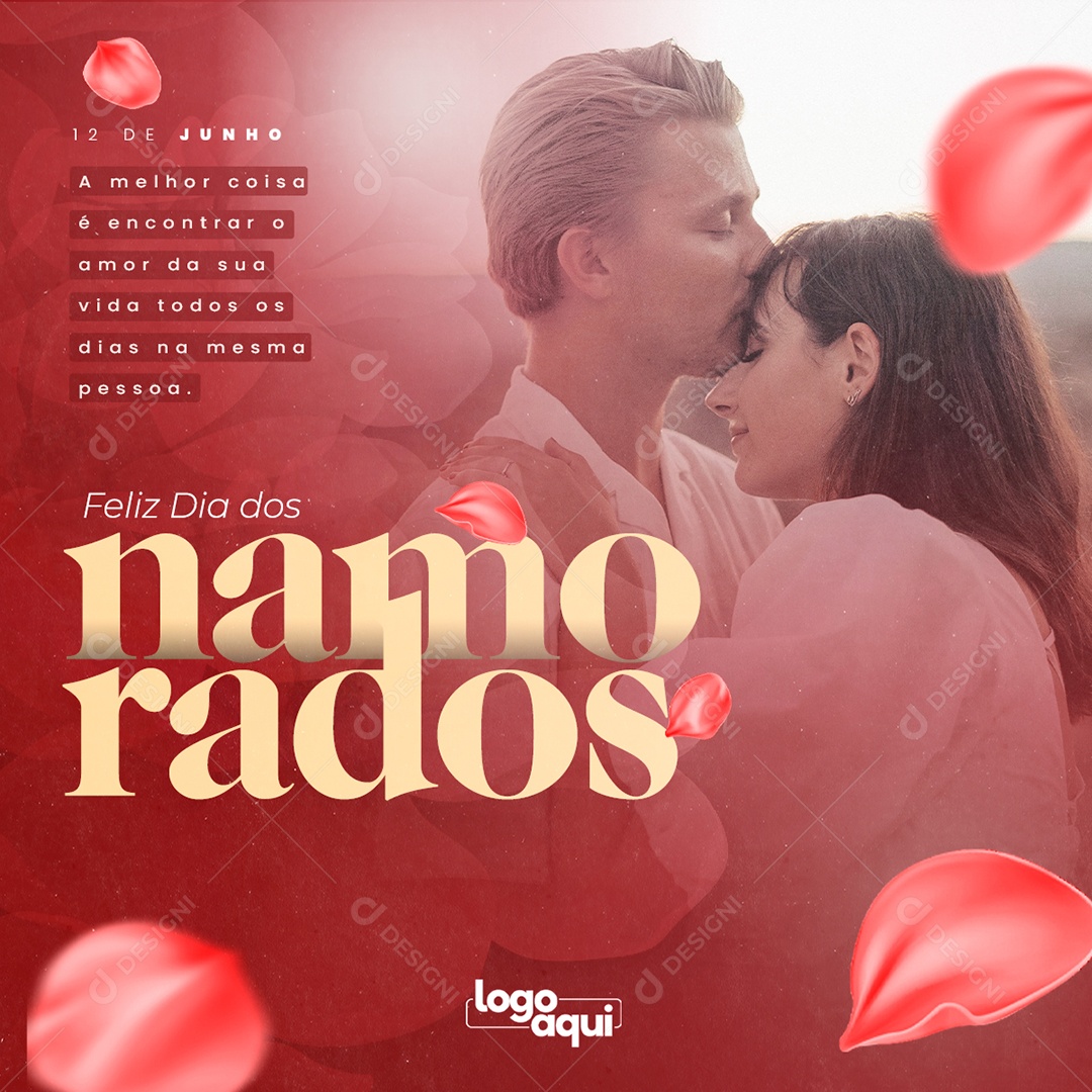 Feliz Dia Dos Namorados Social Media PSD Editável