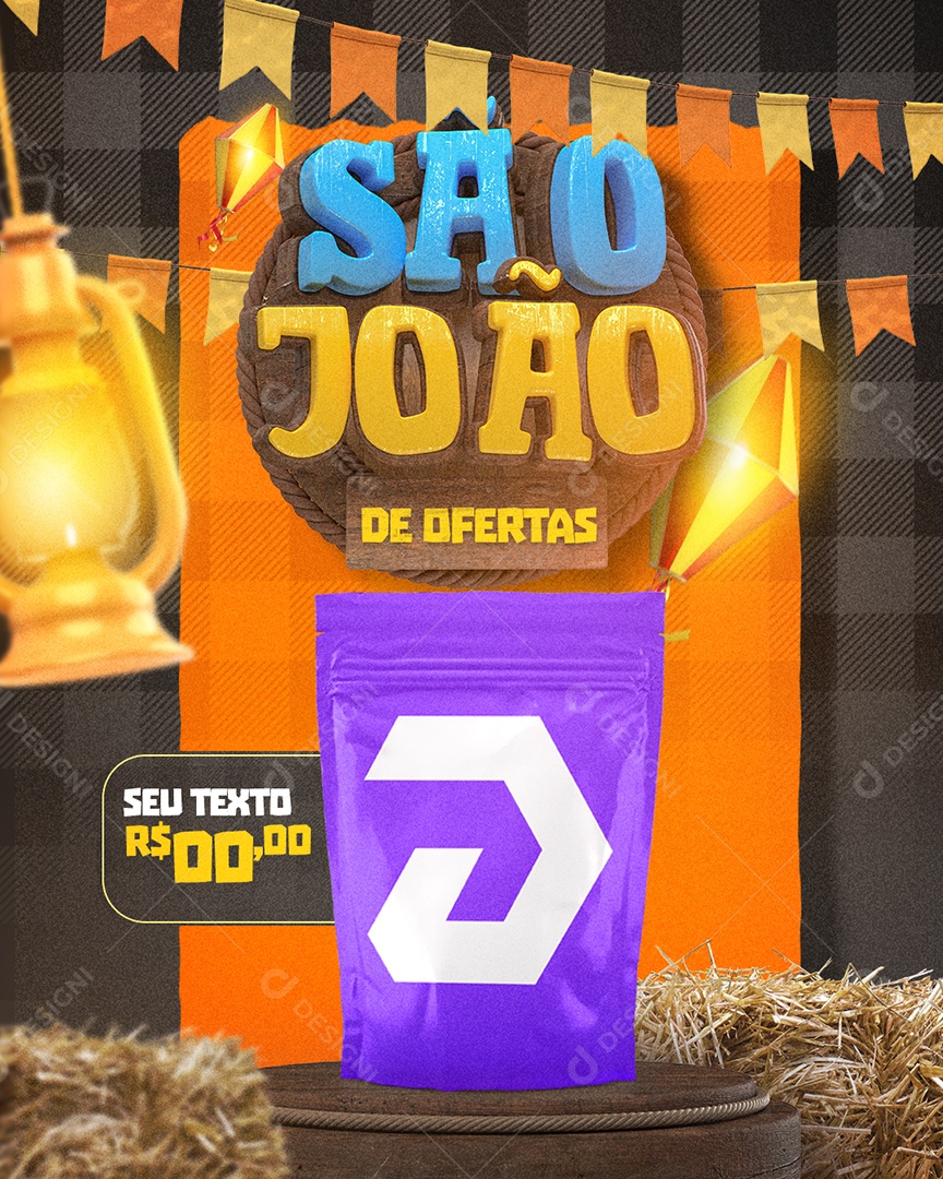 São João De Ofertas Social Media PSD Editavel