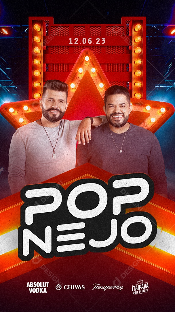 Story Pop Nejo Flyer Douglas & Vinicius Social Media PSD Editável