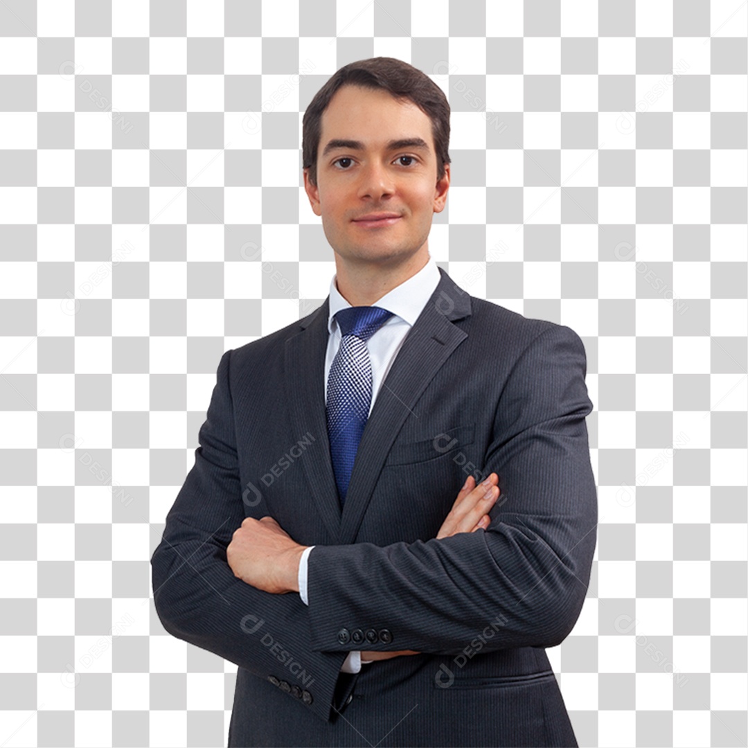 Imagem Empresário de Terno Para Composição PNG Transparente
