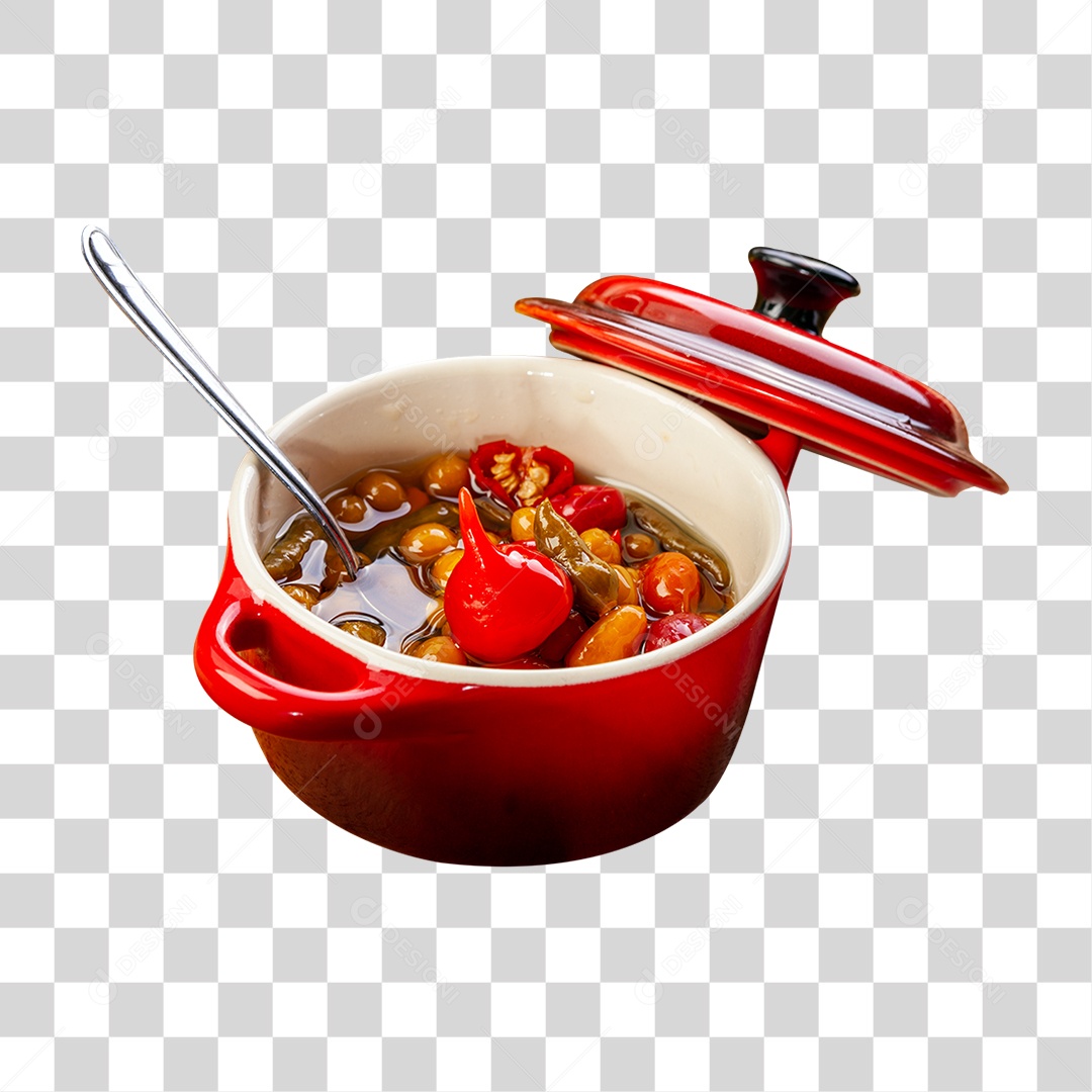 Tigela de Pimenta PNG Transparente