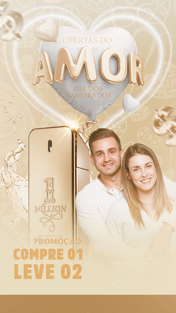 Story Ofertas Do Amor Dia Dos Namorados Perfumaria Social Media PSD Editável