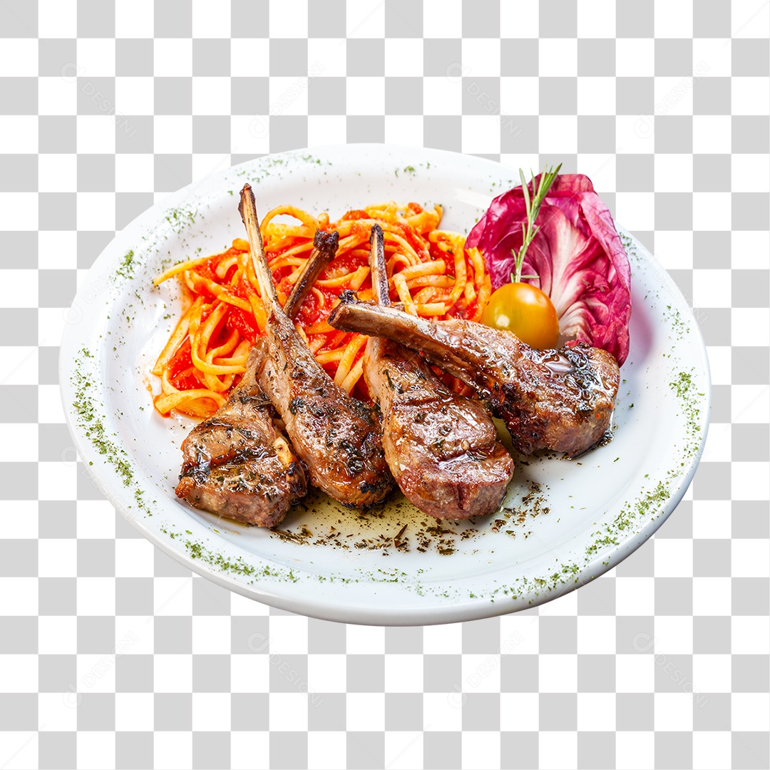 Prato Completo Almoços PNG Transparente