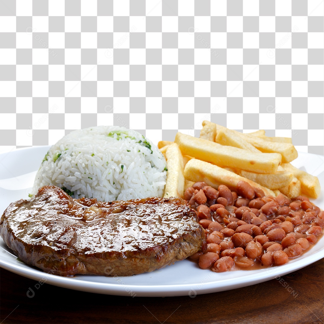 Prato Completo Almoços PNG Transparente