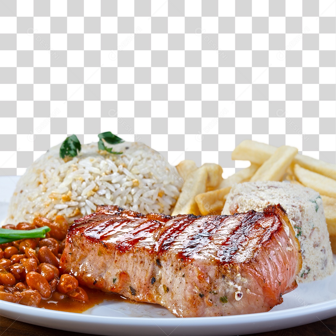 Prato Completo Almoços PNG Transparente