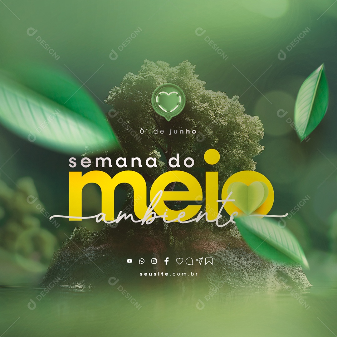 Semana Do Meio Ambiente 01 De Junho Social Media PSD Editável