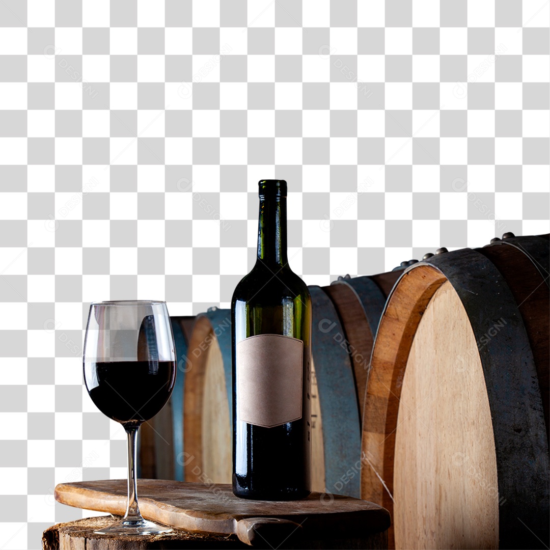 Vinho Taça Barril  PNG Transparente