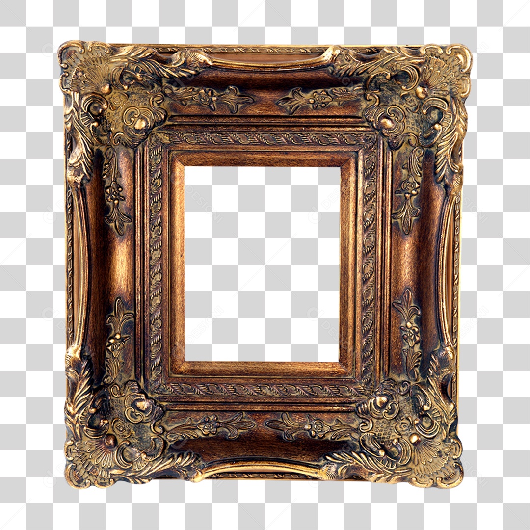 Moldura Antiga PNG Transparente