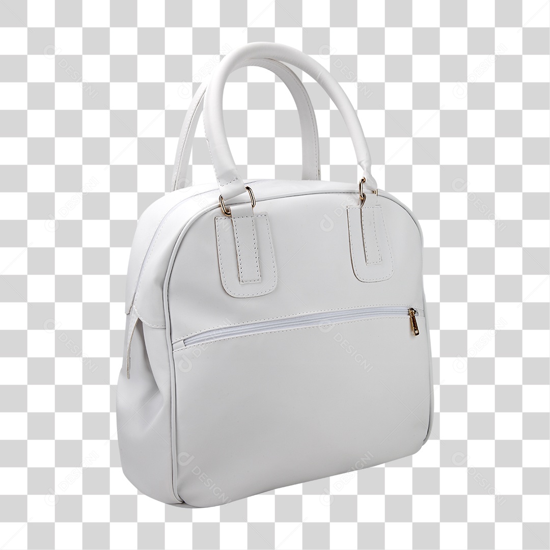 Bolsa Feminina Branca PNG Transparente