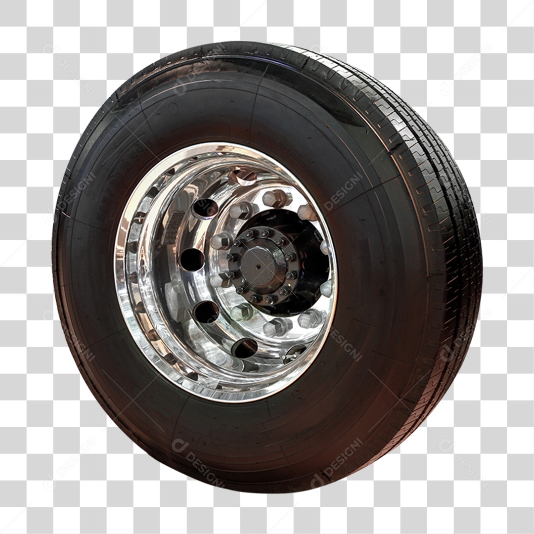 Roda de Metal com Pneus PNG Transparente