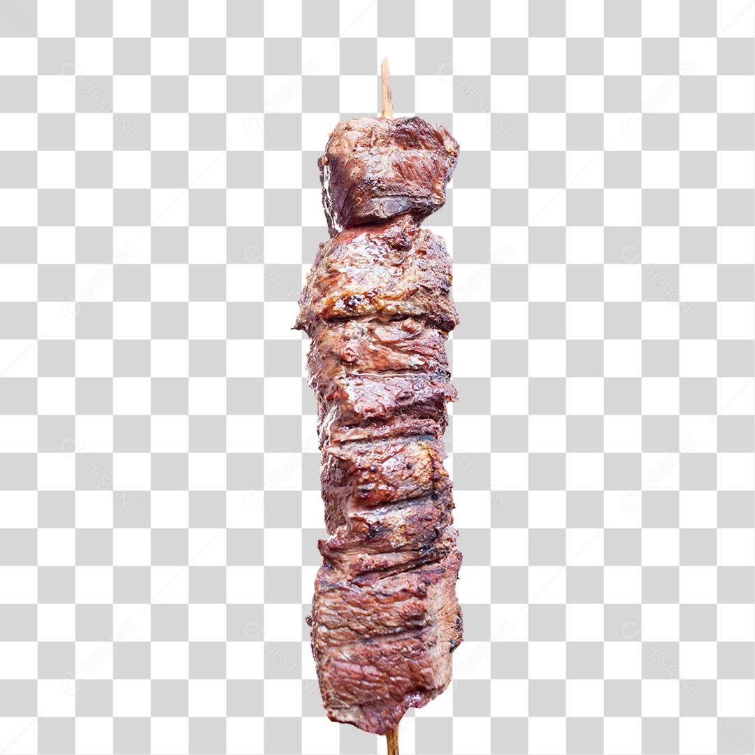 Espetinho Assado de Carne PNG Transparente