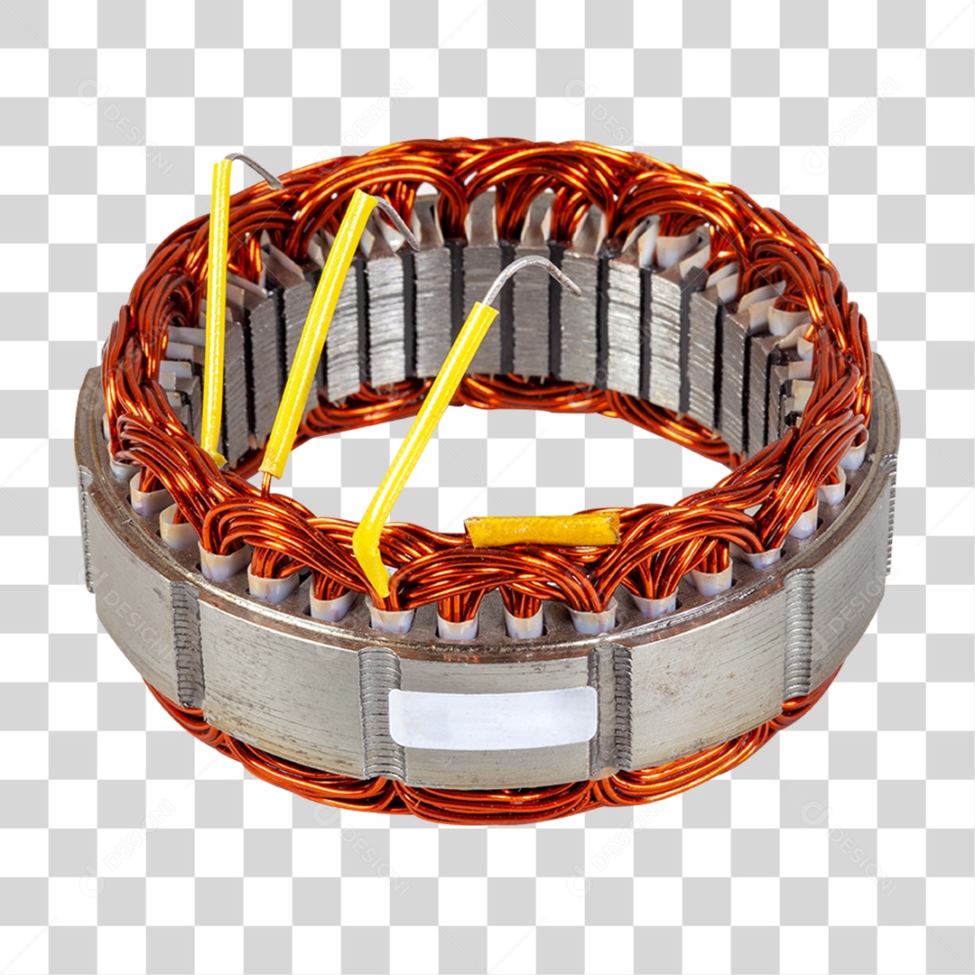 Estator Metal Cobre PNG Transparente