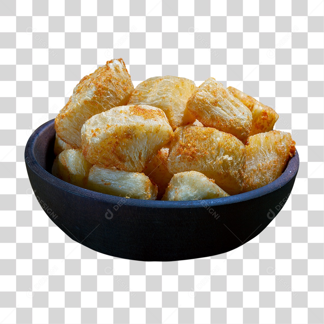 Mandioca Frita Vasilha PNG Transparente
