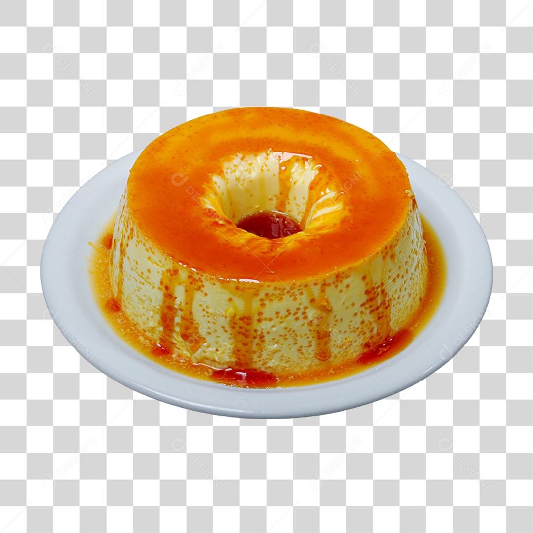 Pudim Delicioso PNG Transparente