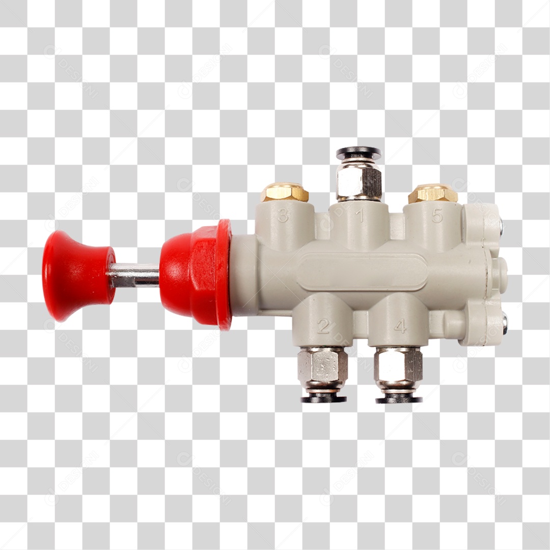 Válvula Plástico e Metal PNG Transparente