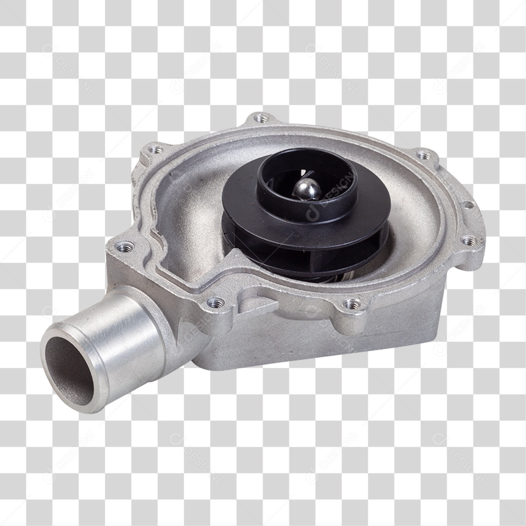 Bomba de Agua Metálica PNG Transparente