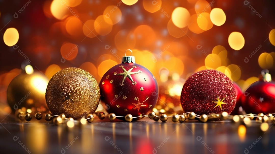 Detalhes das bolas de natal