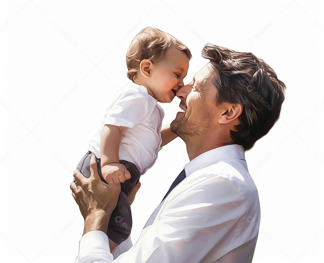 Pai e filha bebê pequena conceito dia dos pais