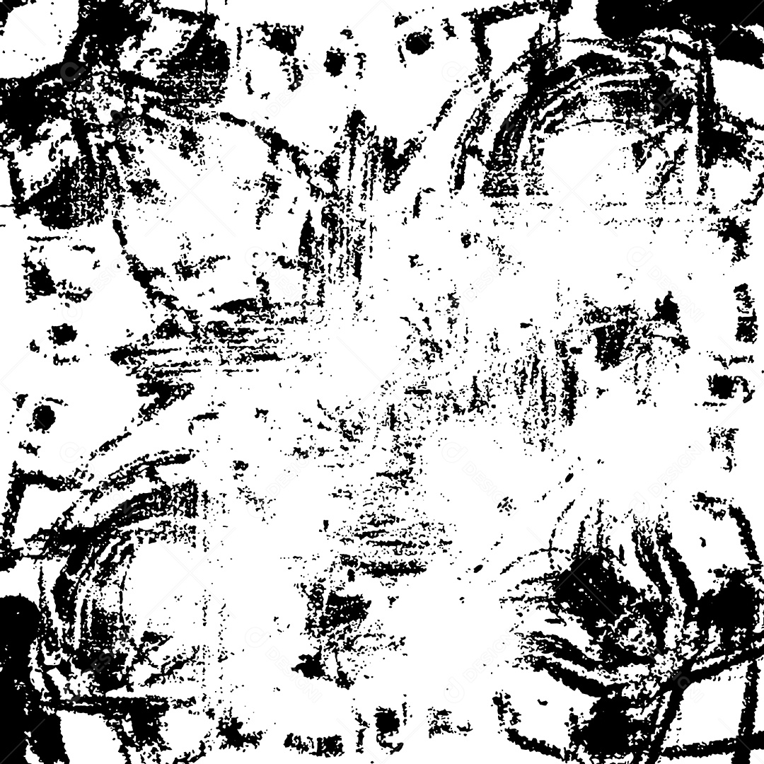 Fundo de Textura Grunge Com Estilo Preto e Branco Vetor EPS