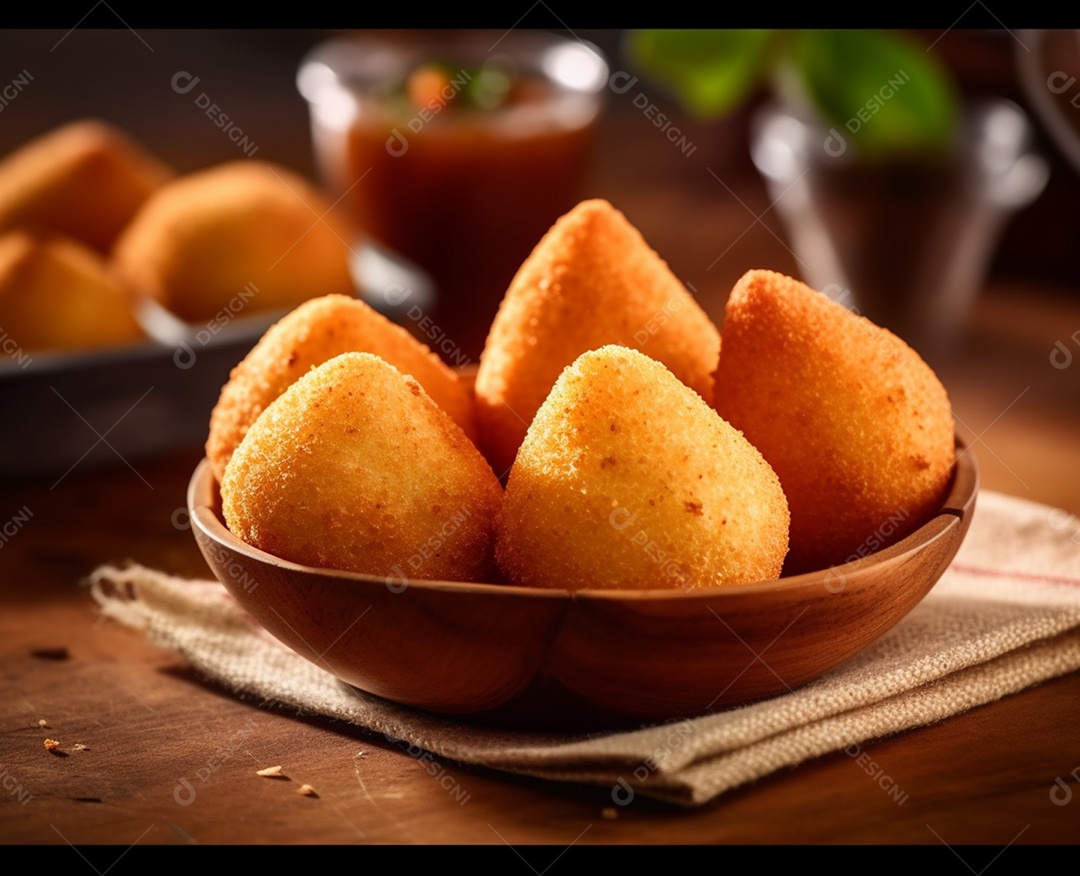 Deliciosas coxinhas recheadas