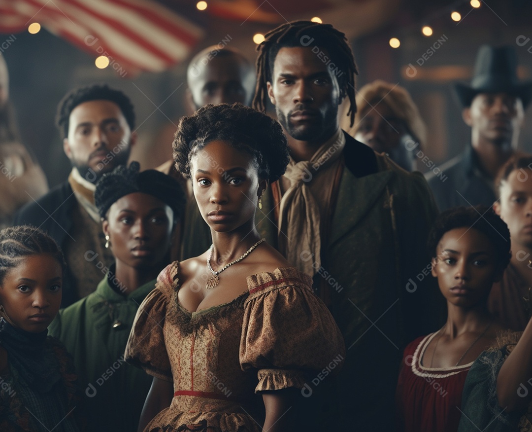 Retrato de família negra