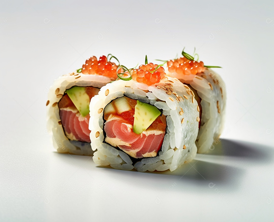 Deliciosas peças de sushi