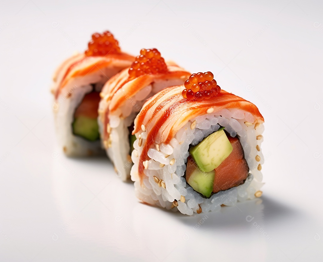 Deliciosas peças de sushi