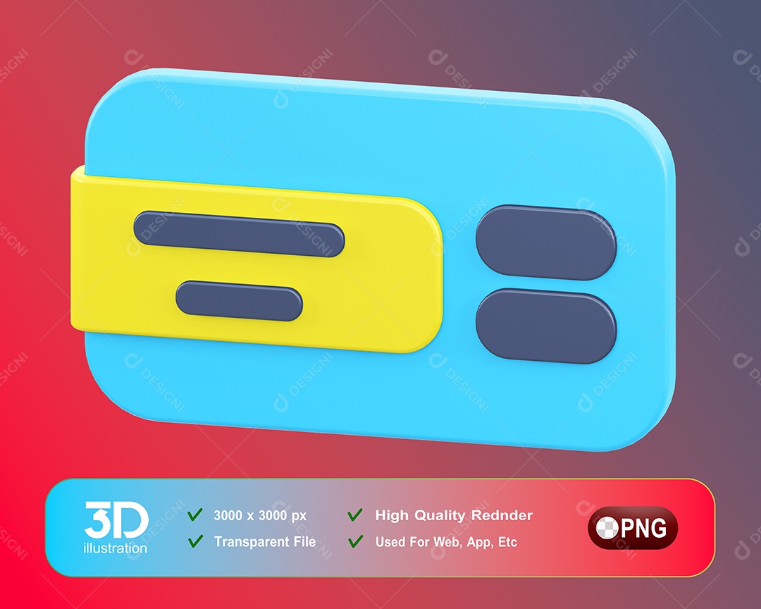 Materiais Escolares Elemento 3D Para Composição PSD