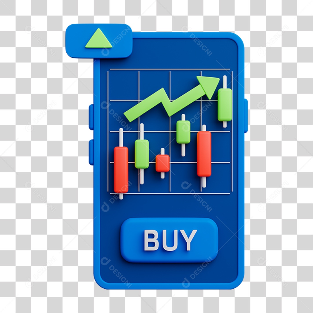 Elemento 3D Celular Mensagens Contatos Vídeos para Composição PNG Transparente