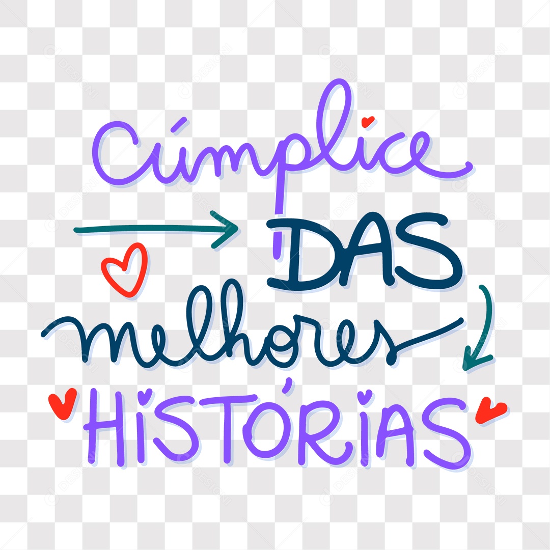 Lettering Dia Dos Namorados Cúmplice Das Melhores Histórias EPS + PNG