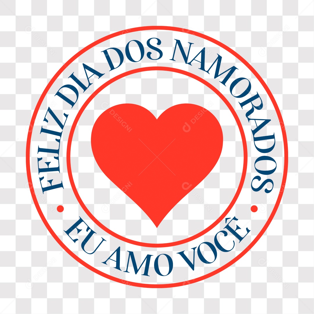 Lettering Feliz Dia Dos Namorados EPS + PNG