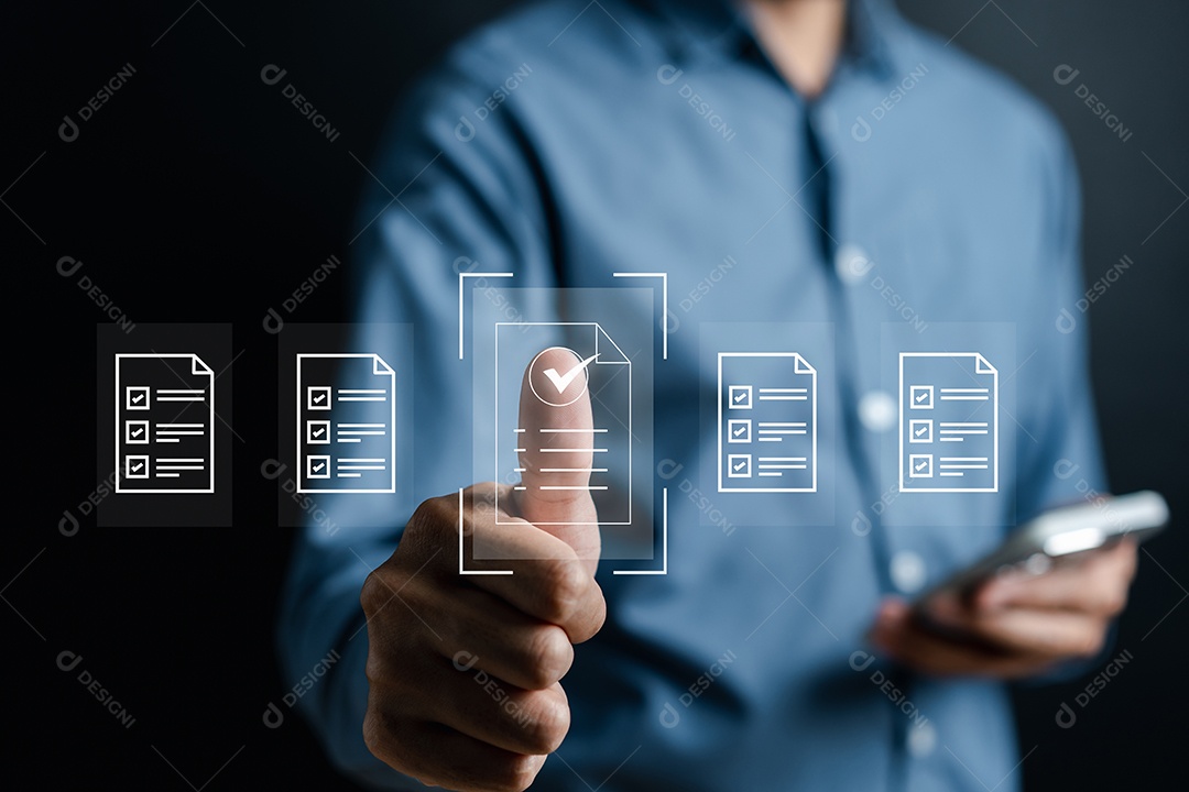 Lista de verificação Gerenciamento de qualidade com garantia de qualidade ou QA e controle de qualidade ou QC e melhoria.
