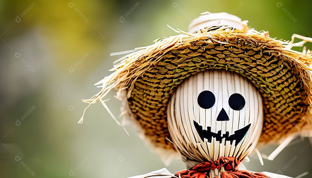 Boneco espantalho de palha