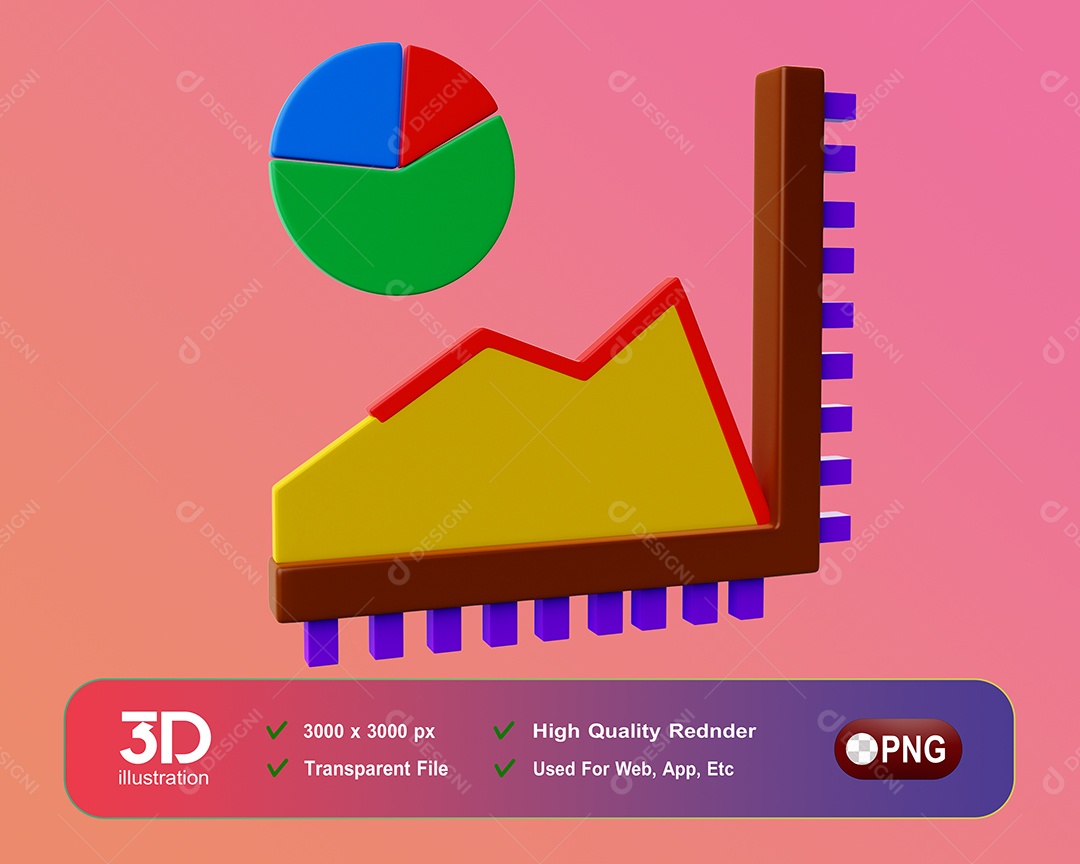 Gráficos Elemento 3D Para Composição PSD