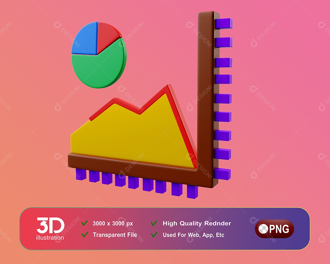 Gráficos Elemento 3D Para Composição PSD