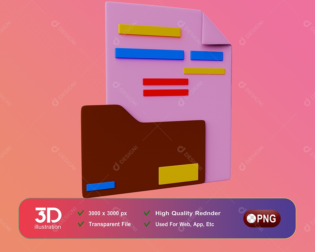 Documentos Elemento 3D Para Composição PSD