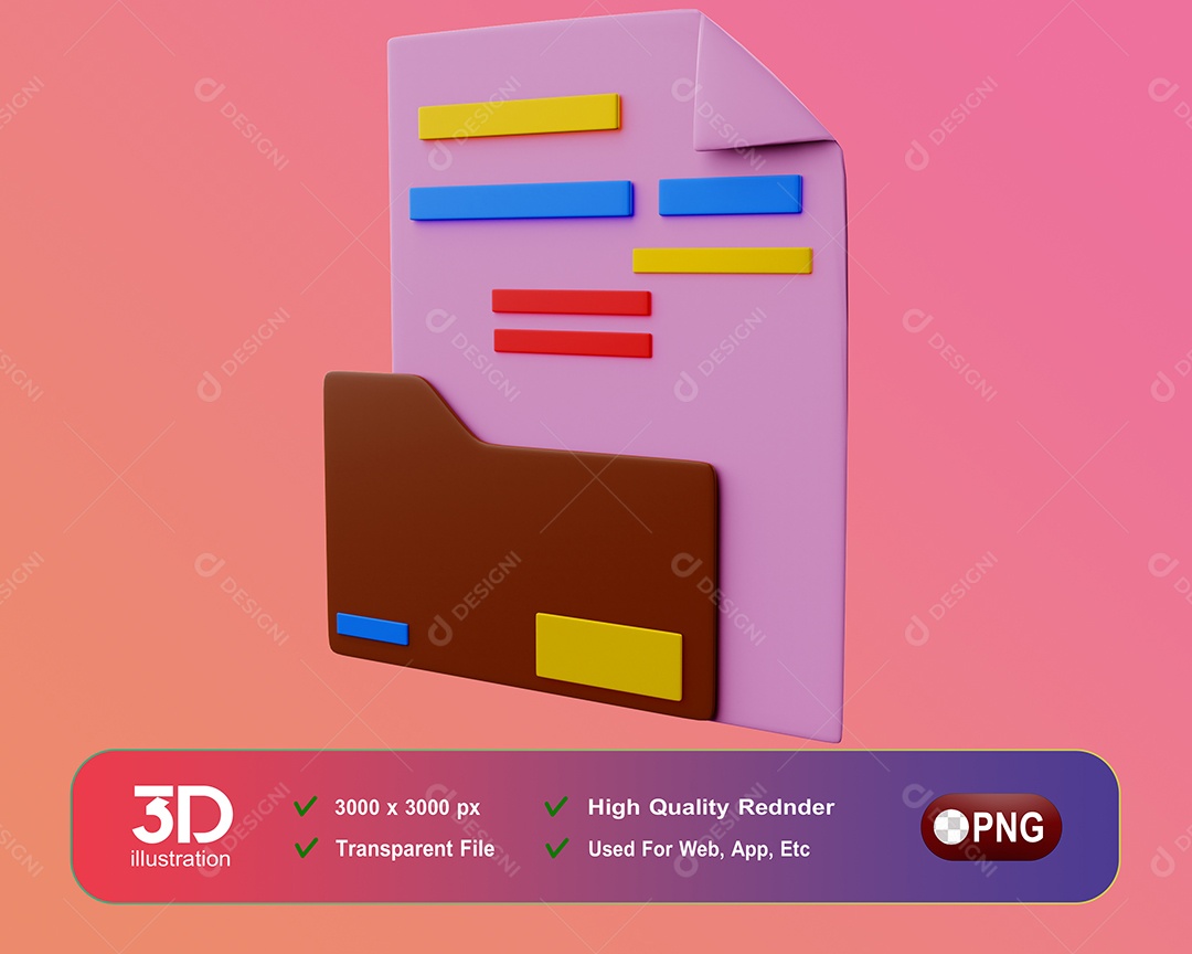 Documentos Elemento 3D Para Composição PSD