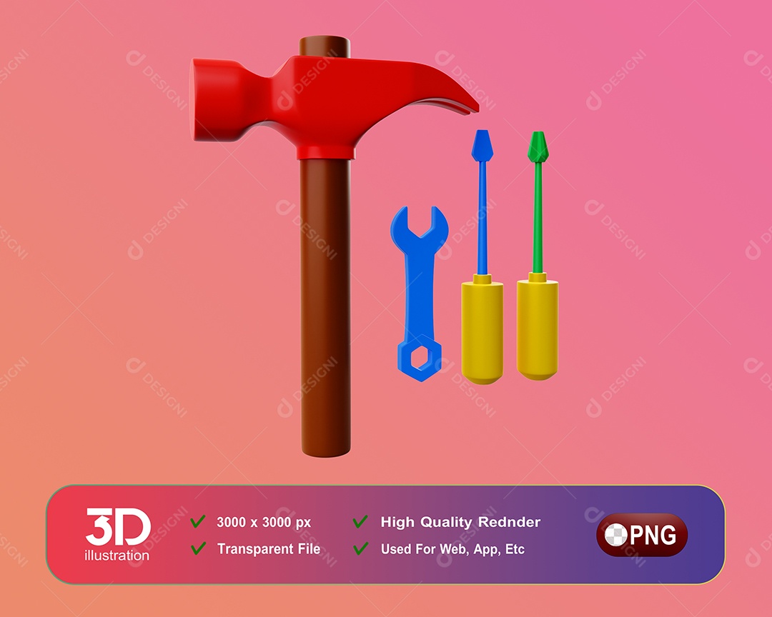 Ferramentas Elemento 3D Para Composição PSD