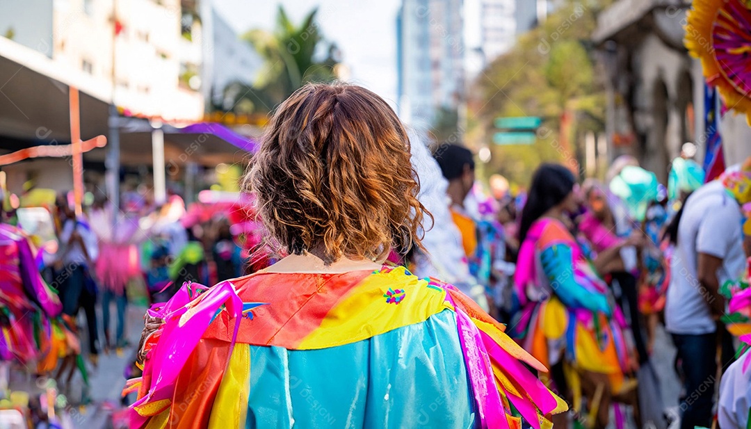 Pessoas fantasiadas para festival de carnaval