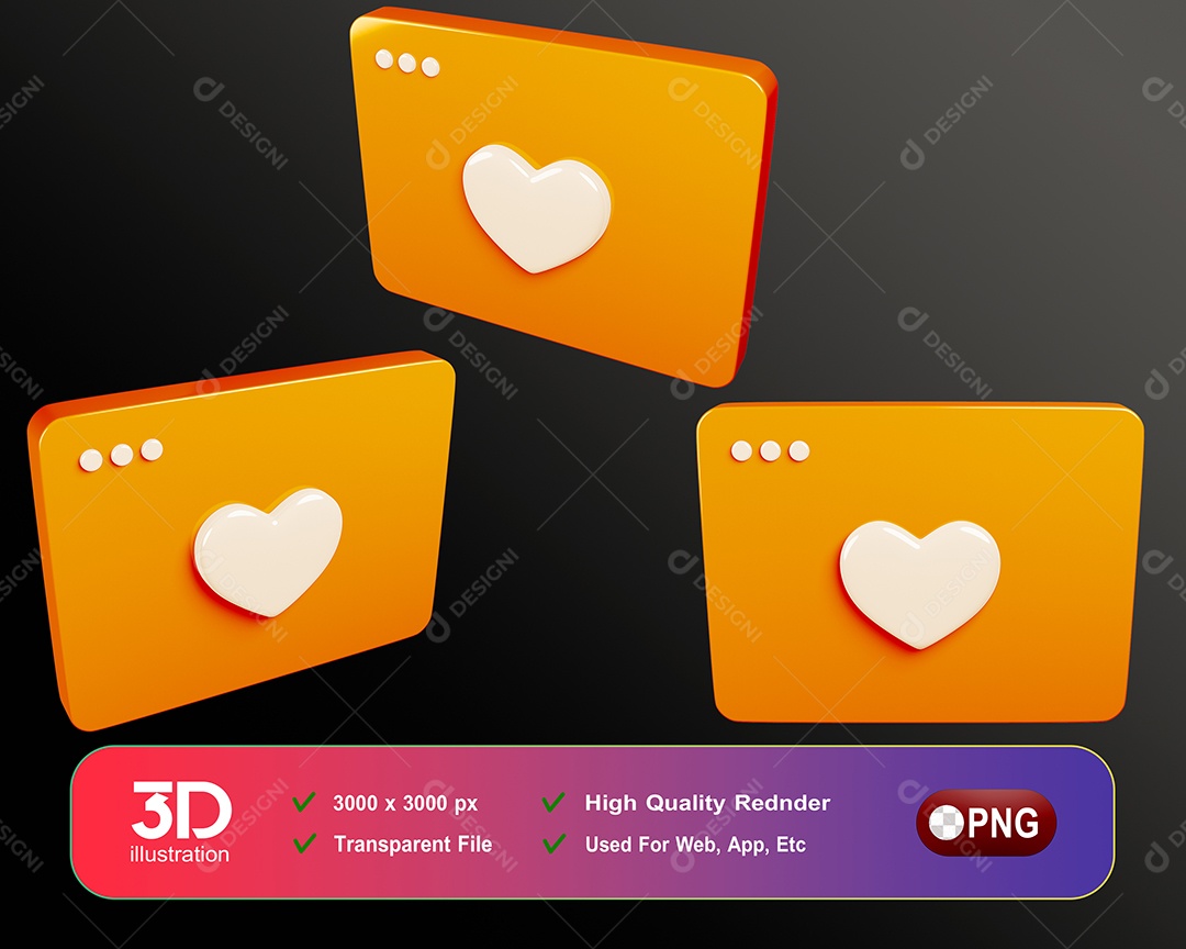 Pasta Elementos 3D Para Composição PSD